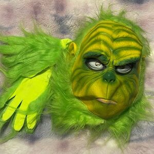 Christmas Grinch Mask and Gloveses